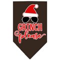 Mirage Pet Products Grinch Please Screen Print BandanaCocoa Large 66-177 LGCO